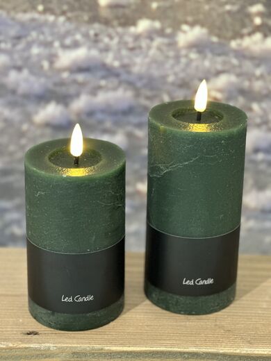 LED-pöytäkynttilä | Tummanvihreä